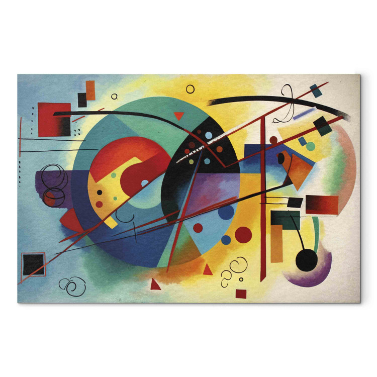 Canvas Art Print Colorful Abstraction - A Composition Inspired by Kandinsky’s Work 151061 additionalImage 7