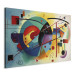Canvas Art Print Colorful Abstraction - A Composition Inspired by Kandinsky’s Work 151061 additionalThumb 2