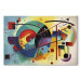 Canvas Art Print Colorful Abstraction - A Composition Inspired by Kandinsky’s Work 151061