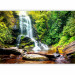 Photo Wallpaper Marvel of Nature - Landscape of Waterfall Flowing over Rocks in the Middle of the Forest 60061 additionalThumb 1