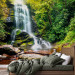 Photo Wallpaper Marvel of Nature - Landscape of Waterfall Flowing over Rocks in the Middle of the Forest 60061 additionalThumb 2