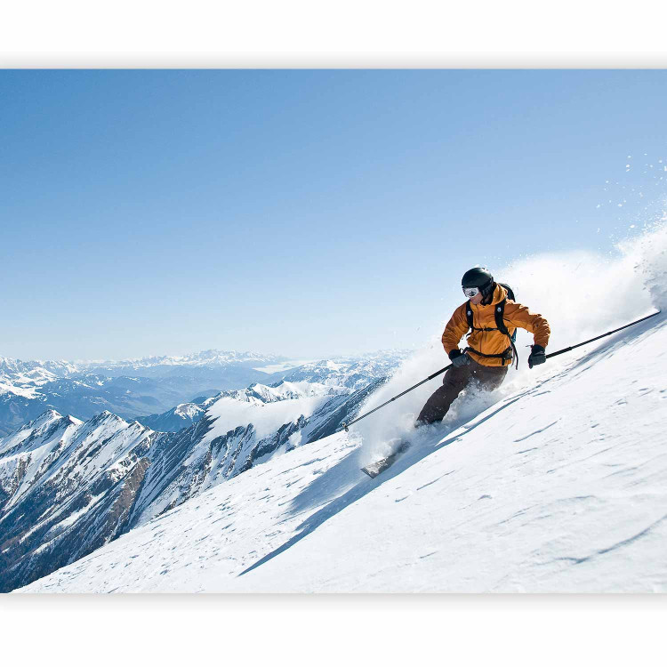 Wall Mural Extreme Sports - Winter skiing on snow in high mountains 61161 additionalImage 5