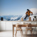 Wall Mural Extreme Sports - Winter skiing on snow in high mountains 61161 additionalThumb 6