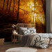 Wall Mural Autumn landscape - trees with yellow leaves in sunlight 92061 additionalThumb 2