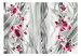 Wall Mural Pink orchid in platinum 97161 additionalThumb 1