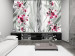 Wall Mural Pink orchid in platinum 97161
