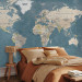 Photo Wallpaper Vintage World Map 108271 additionalThumb 2