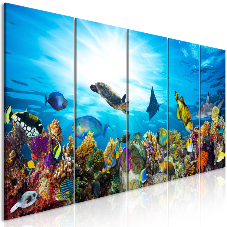 Canvas Print Coral Reef (5 Parts) Narrow 113871 additionalImage 2