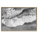 Poster Tide - black and white beach and sea landscape seen from a bird's eye view 115171 additionalThumb 20
