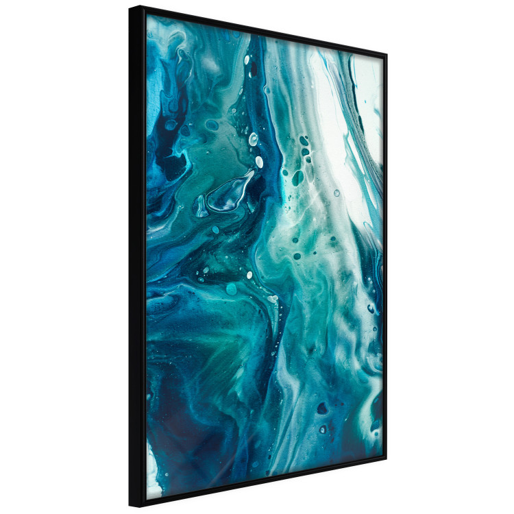 Wall Poster Ocean's Threat - abstraction with water in various shades of blue 117571 additionalImage 9