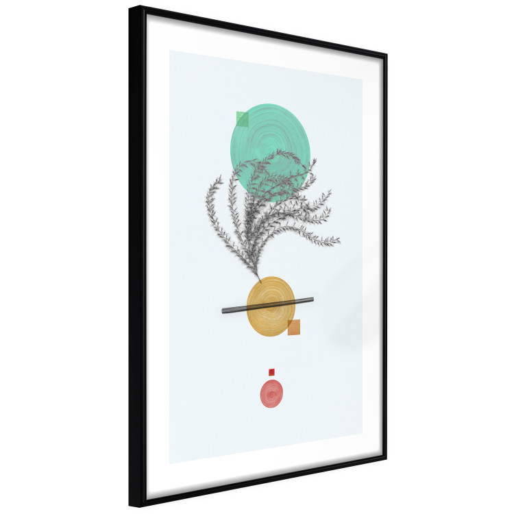Wall Poster Plant Composition - geometric abstraction with plant and shapes 118171 additionalImage 11