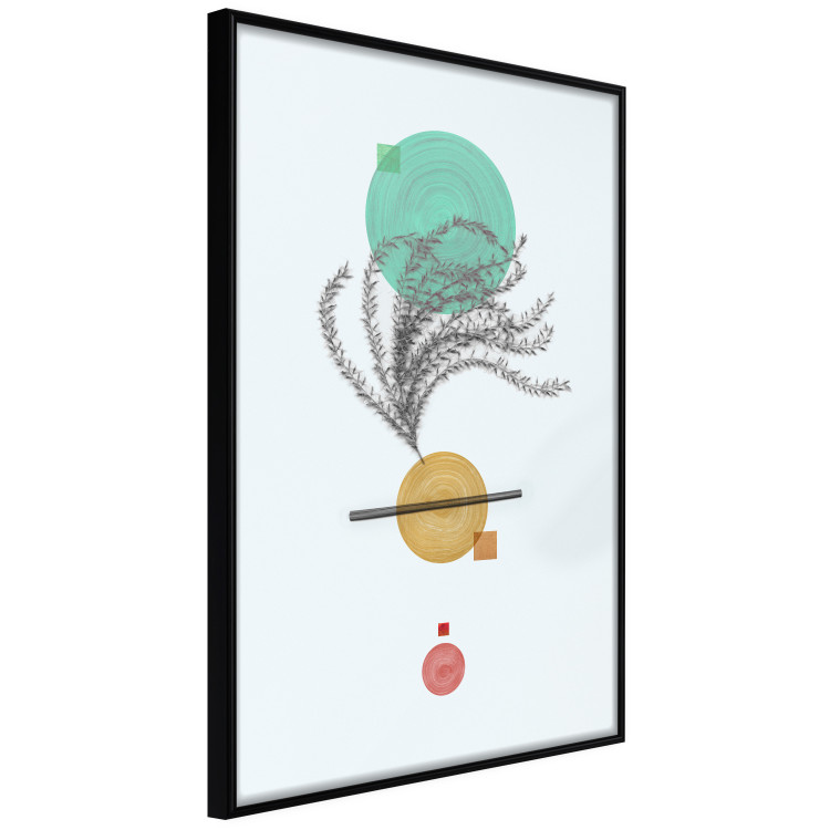 Wall Poster Plant Composition - geometric abstraction with plant and shapes 118171 additionalImage 10