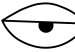 Wall Poster In the Blink of an Eye - black and white eye in three phases in line art style 123471 additionalThumb 11