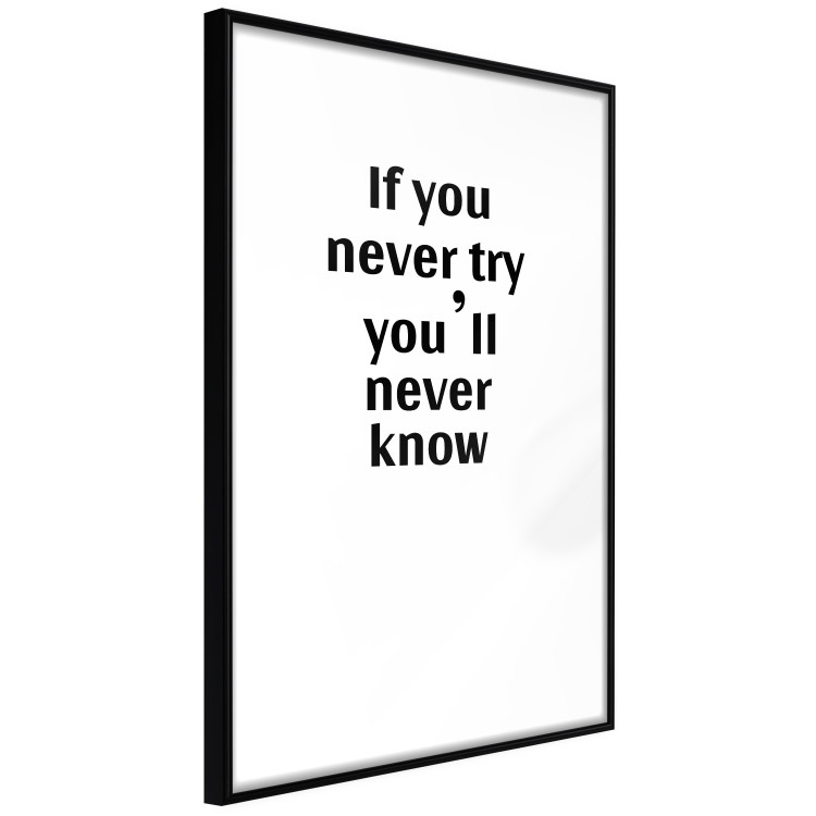 Wall Poster If you never try you'll never know - English inscription on white background 123971 additionalImage 11