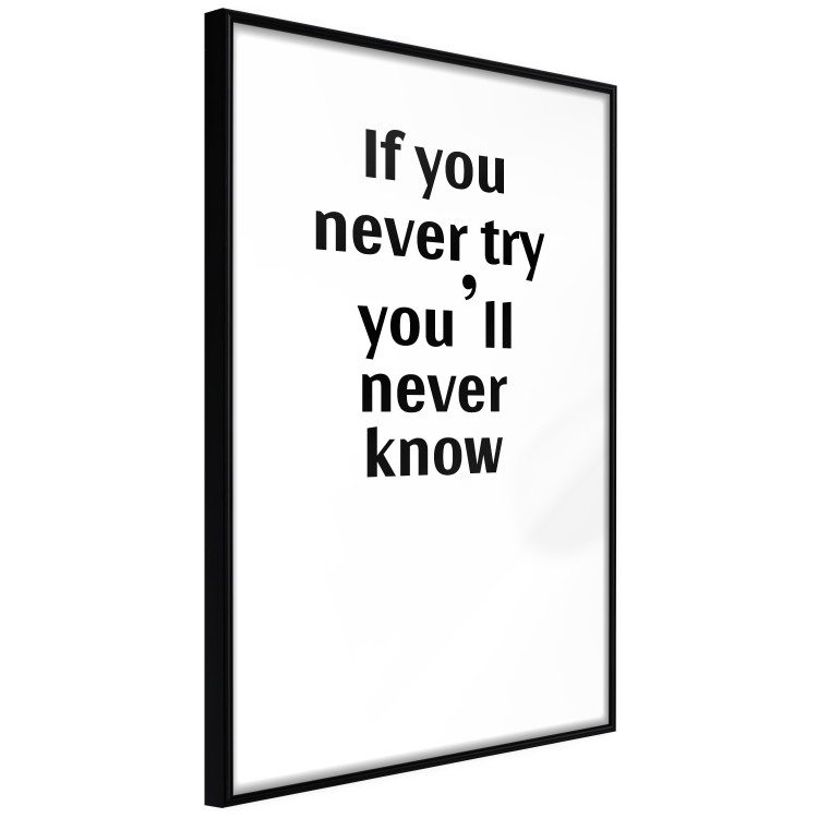 Wall Poster If you never try you'll never know - English inscription on white background 123971 additionalImage 10