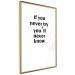 Wall Poster If you never try you'll never know - English inscription on white background 123971 additionalThumb 6