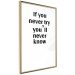 Wall Poster If you never try you'll never know - English inscription on white background 123971 additionalThumb 12