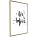 Wall Poster Mon Amour - black French text on a contrasting white background 125271 additionalThumb 5