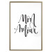 Wall Poster Mon Amour - black French text on a contrasting white background 125271 additionalThumb 16