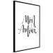 Wall Poster Mon Amour - black French text on a contrasting white background 125271 additionalThumb 8