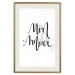 Wall Poster Mon Amour - black French text on a contrasting white background 125271 additionalThumb 19
