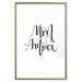 Wall Poster Mon Amour - black French text on a contrasting white background 125271 additionalThumb 14