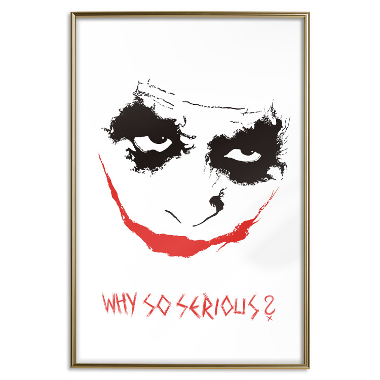 Poster Why so Serious? - English text under an abstract face 125371 additionalImage 16
