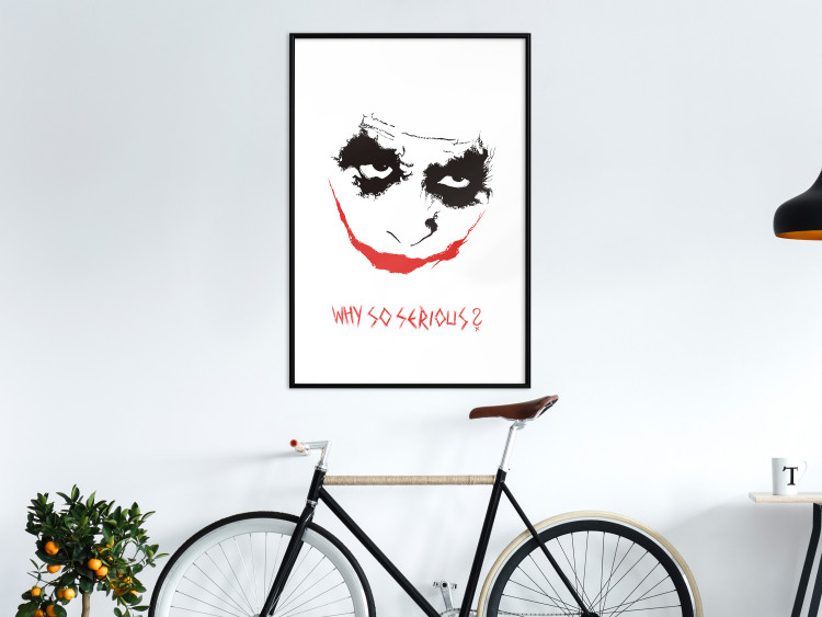 Poster Why so Serious? - English text under an abstract face 125371 additionalImage 12