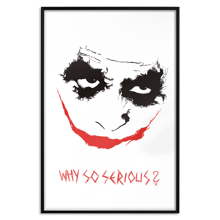 Poster Why so Serious? - English text under an abstract face 125371 additionalImage 18