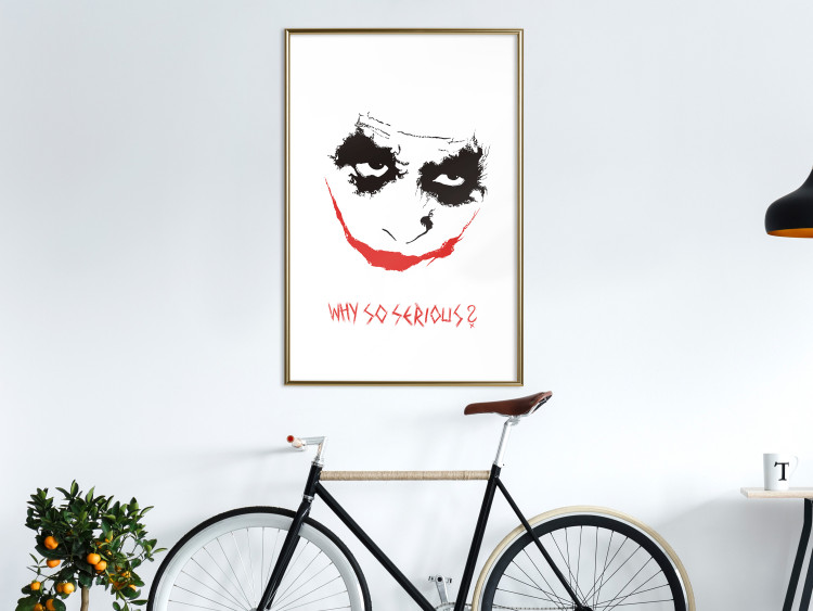 Poster Why so Serious? - English text under an abstract face 125371 additionalImage 13