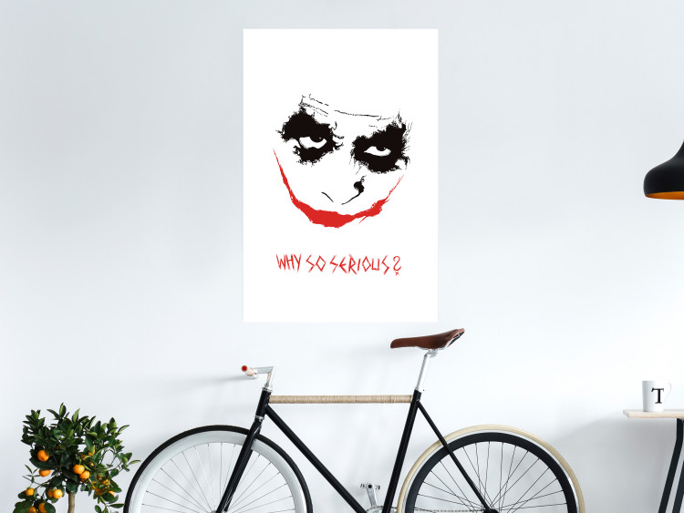 Poster Why so Serious? - English text under an abstract face 125371 additionalImage 4