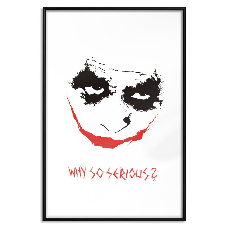 Poster Why so Serious? - English text under an abstract face 125371 additionalImage 15