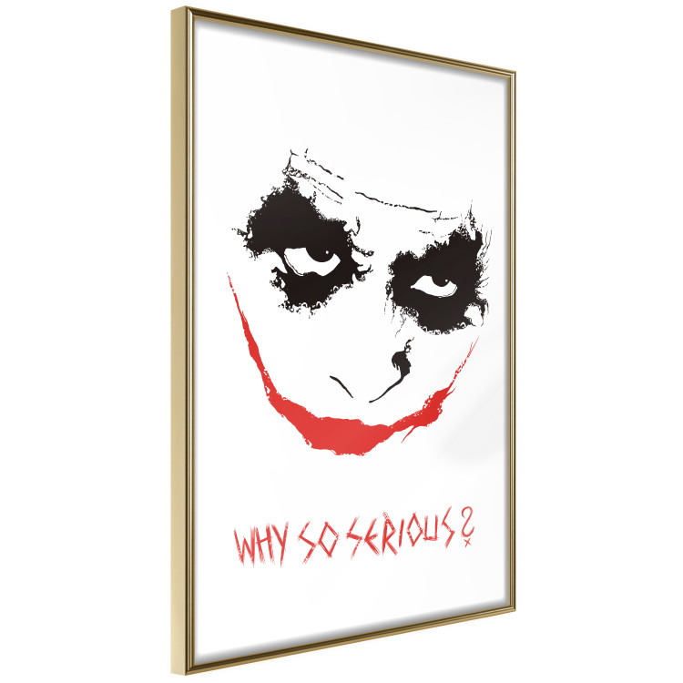 Poster Why so Serious? - English text under an abstract face 125371 additionalImage 11