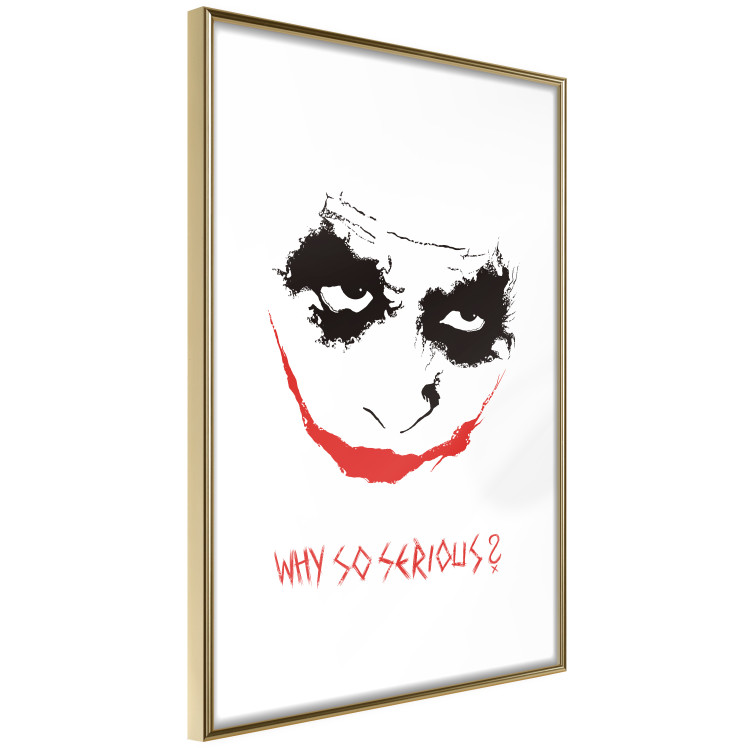 Poster Why so Serious? - English text under an abstract face 125371 additionalImage 5