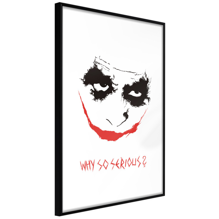 Poster Why so Serious? - English text under an abstract face 125371 additionalImage 10
