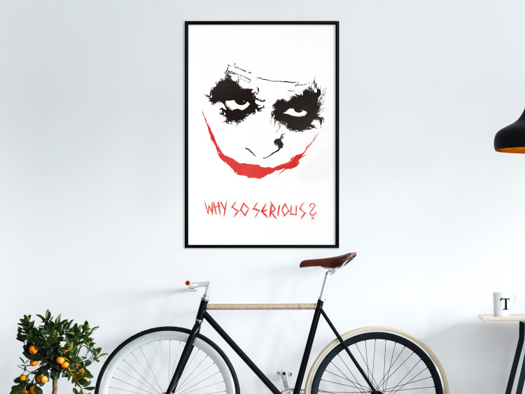 Poster Why so Serious? - English text under an abstract face 125371 additionalImage 3