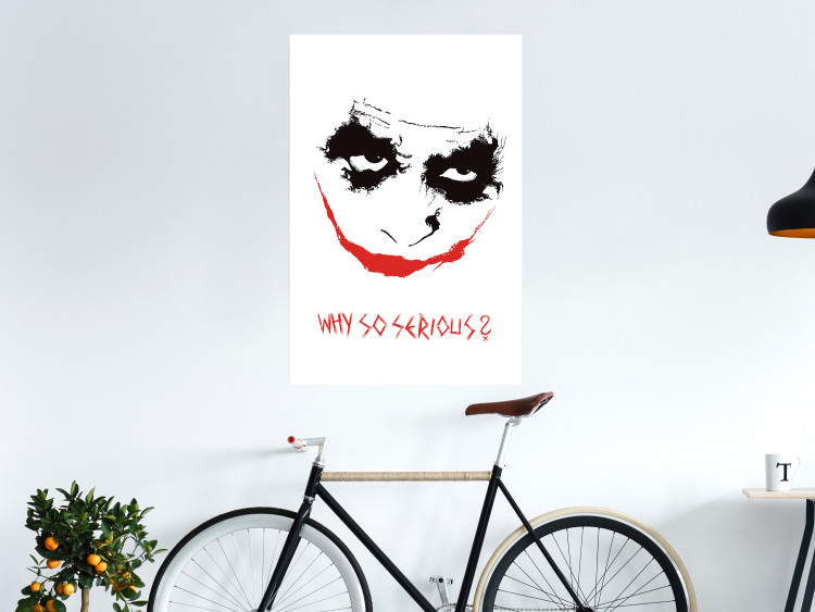 Poster Why so Serious? - English text under an abstract face 125371 additionalImage 17
