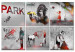 Canvas Art Print Banksy Collage (6 Parts) 125771
