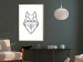Wall Poster Guardian - black wolf created from geometric figures on a white background 125871 additionalThumb 13