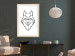 Wall Poster Guardian - black wolf created from geometric figures on a white background 125871 additionalThumb 21