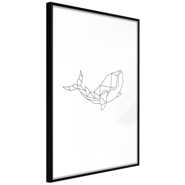 Poster Big Fish - abstract fish line art on contrasting white background 128071 additionalImage 6