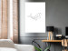 Poster Big Fish - abstract fish line art on contrasting white background 128071 additionalThumb 5