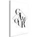 Canvas Art Print Glamour (1-part) vertical - inscription on a geometric figure background 129571 additionalThumb 2