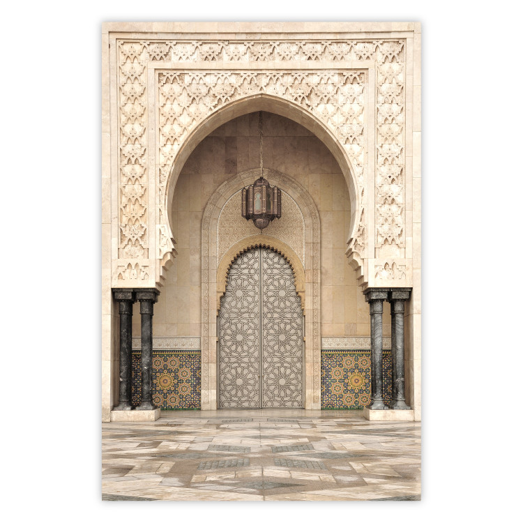 Poster Palace Gates - architecture with patterned gate and black columns 134771