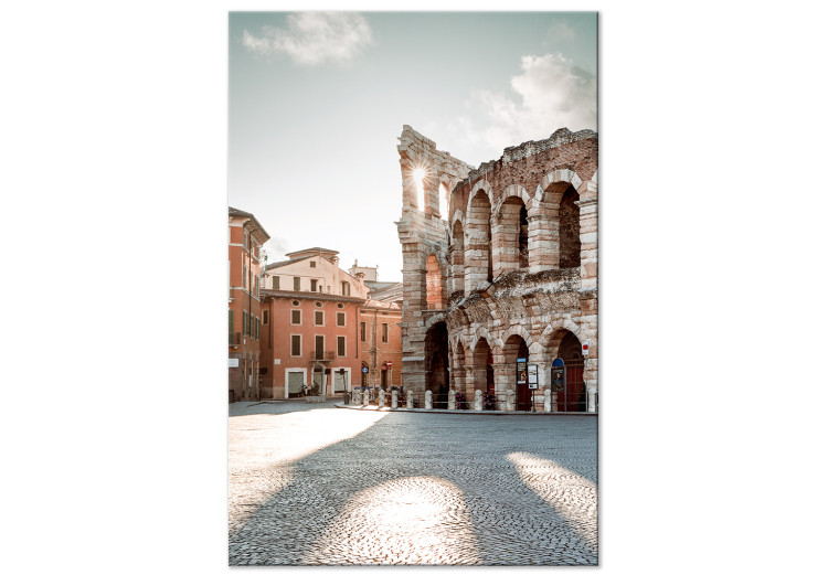 Canvas Art Print Amphitheater in Verona - photo of Italian architecture on a sunny day 135871