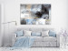 Canvas Print Frost on Windows (1-piece) Wide - abstract gray texture 137871 additionalThumb 3