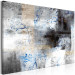 Canvas Print Frost on Windows (1-piece) Wide - abstract gray texture 137871 additionalThumb 2