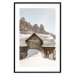 Wall Poster Winter in the Dolomites - small wooden cottage in the mountains covered in snow 137971 additionalThumb 19