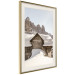 Wall Poster Winter in the Dolomites - small wooden cottage in the mountains covered in snow 137971 additionalThumb 3