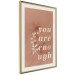 Wall Poster You Are Enough - white English texts on a red textured background 138871 additionalThumb 22